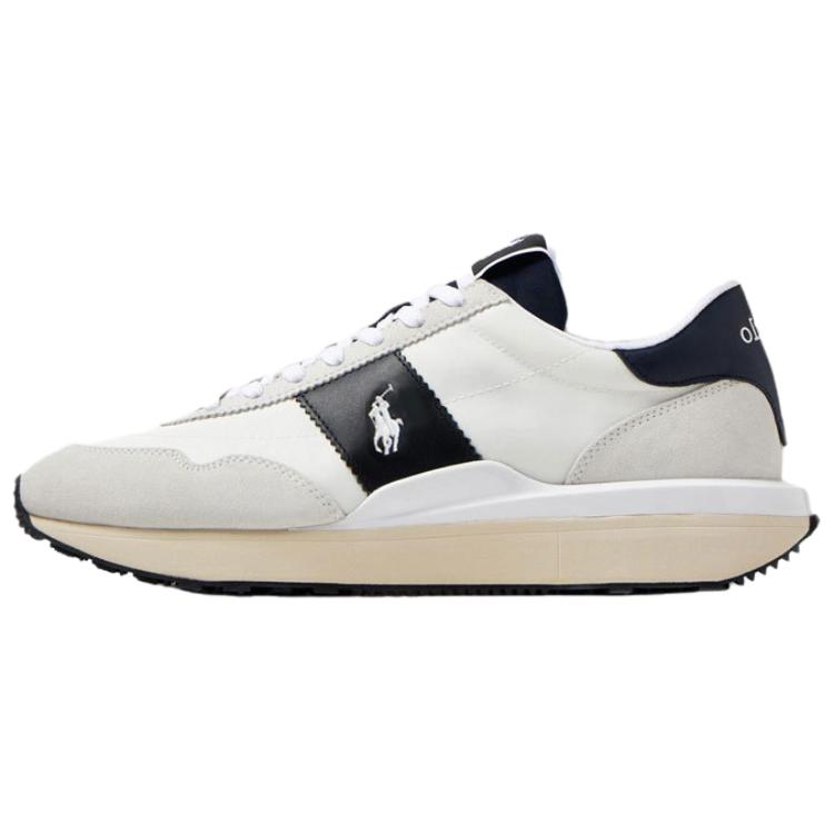 

Polo Ralph Lauren Train 89 Кожаные Кроссовки с Круглым Носком на Шнуровке Низкие Повседневные Кроссовки Унисекс Белый 809923931001 36