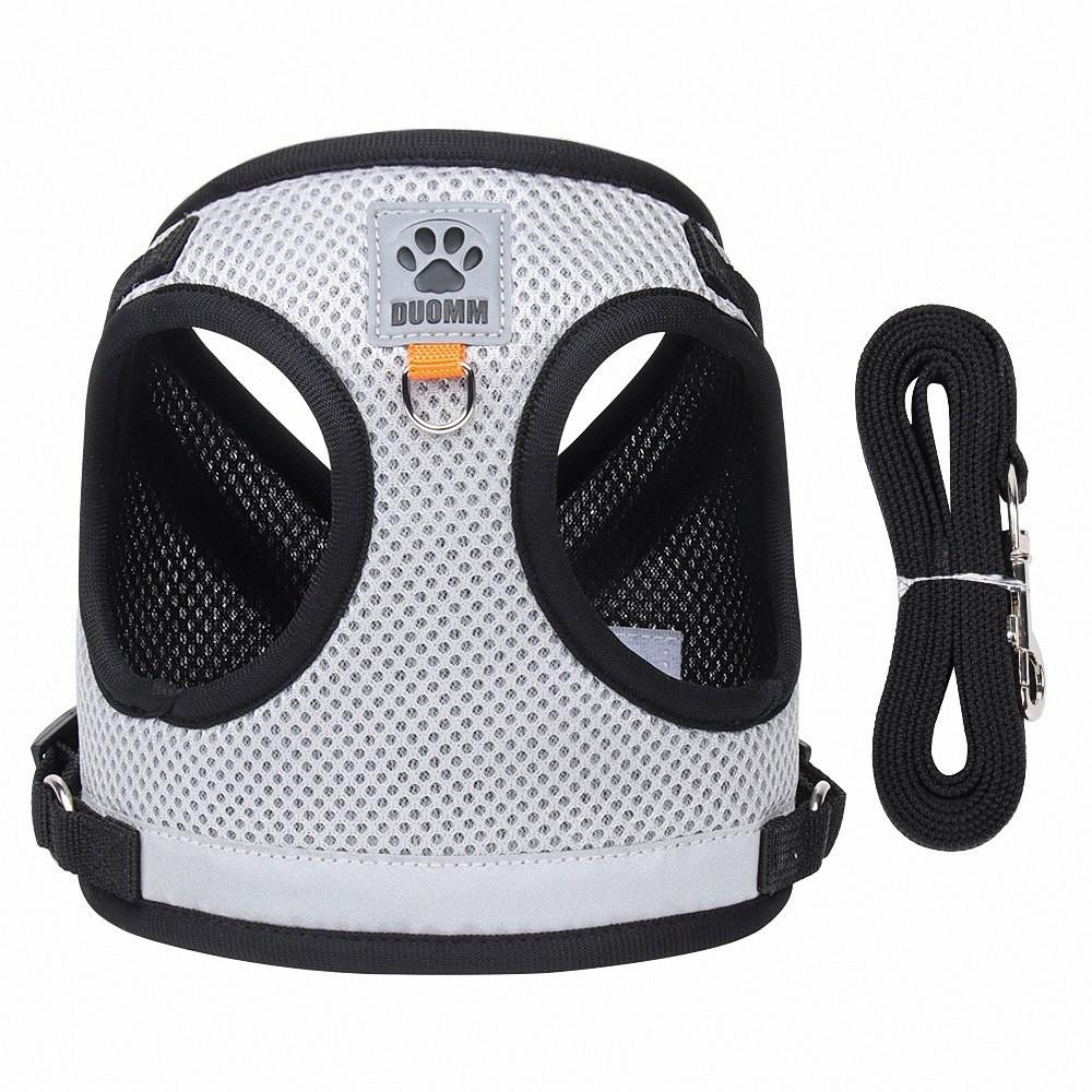 Reflective Breathable Pet Harness for Dogs and Cats - Universal Vest Style Leash