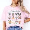 12 Dogs Of Christmas Perfect Holiday T Shirt For Dog Mom Or Dad Funny Xmas Animal Party Cute Lover