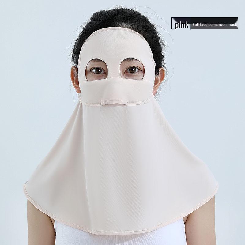 Unisex Eisseide Sonnenschutz Gesichtsmaske für Wind und Staub