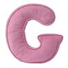 Pink Corduroy Letter Pillow A To Z English Alphabet Throw Pillow Decorative Capital Alphabet Shaped Hugging Cushion Sofa Bedroom Living Room Decor