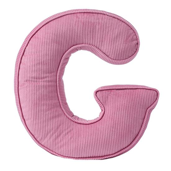 Pink Corduroy Letter Pillow A To Z English Alphabet Throw Pillow Decorative Capital Alphabet Shaped Hugging Cushion Sofa Bedroom Living Room Decor