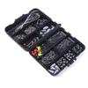 183pcs Fishing Accessories Kits Bass Trout Fishing Tackle Kit Jig Heads Hooks Fishing Swivels Fishin