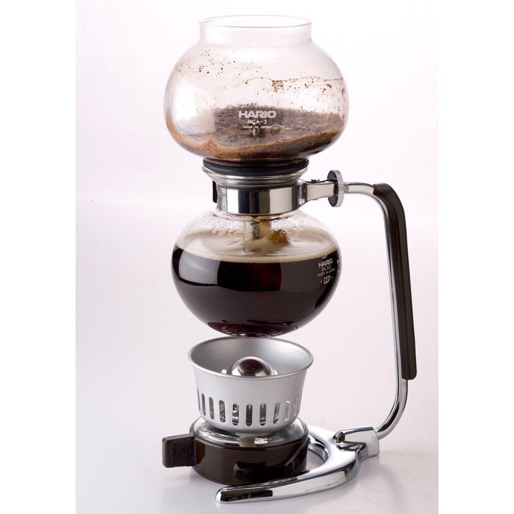 HARIO Coffee Siphon, Moka, 3-Cup Capacity, Made in Japan, MCA-3