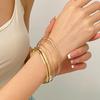 Bohemian Ethnic Gold & Silver Bangle Set - Ancient Western Style Jewelry