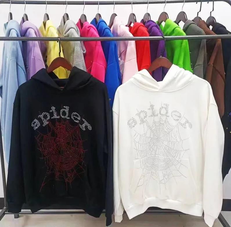 Sp5der Huvtröja: Tungvikts sweatshirt med fleecefoder 450G