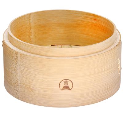 21cm Karbonisierter Bambus Einzelner Tiefer Chinesischer Stil Dampfgarer x 21cm Karbonisierter Bambus [Yoshifuji Handwerk] Dampfgarer, Etage, Typ, Ohne Deckel, (1 Dampfgarer)