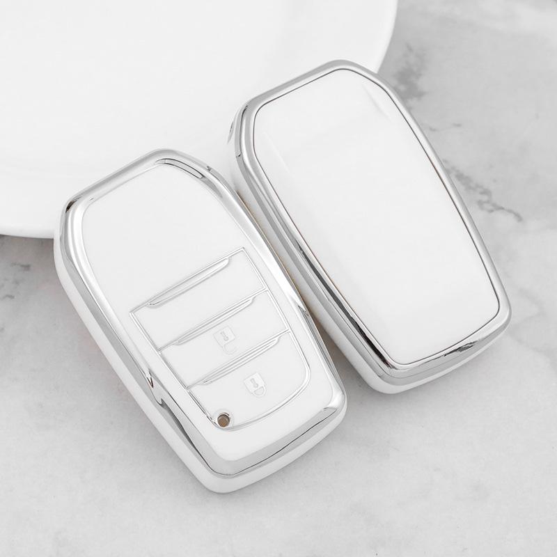 Silver Edge Car Key Shell for Toyota Alphard/Vellfire (Button 23456)