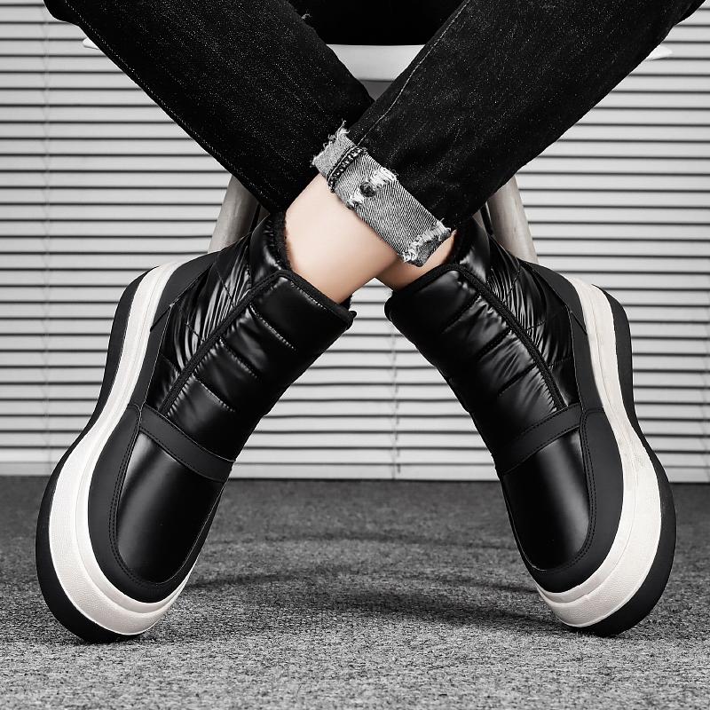 Dospělý Vysoce kvalitní tlumení nárazů Protiskluzové Odolné proti opotřebení Střední módní trend Bavlněné boty Sněhule Pánské boty