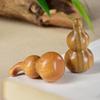 Red Sandalwood Gourd Handheld Ornament - Green Sandalwood Fu Lu Wooden Pendant Craft