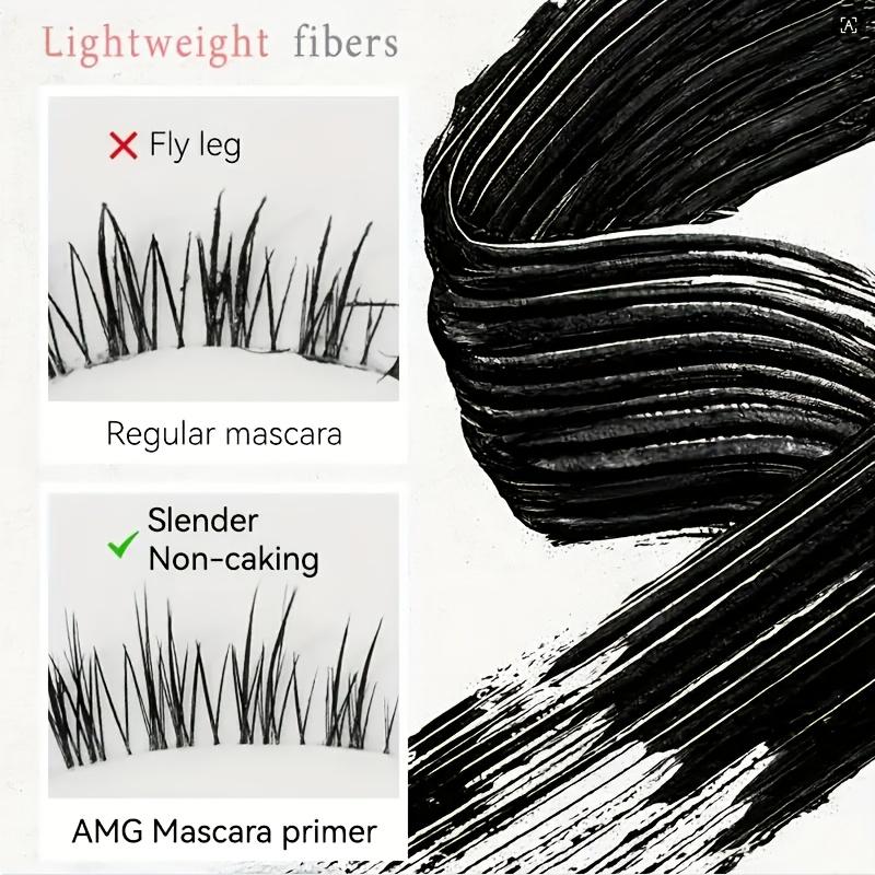 1pc Waterproof Eyelash Mascara | 24-Hour Volumizing and Lengthening Formula, Plant-Based Squalane, Suitable for Sensitive Eyes, Black Tone