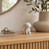 Dog Figurine, 3D Printed Cute Puppy Sculpture, Small Smile Animal Desktop Ornament for Living Room Table Decor, Gifts for Dog Lovers
