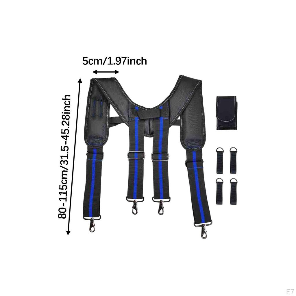 Cinto de Ferramentas de Construção Portátil com Suspensórios, Ideal para Agricultores, Eletricistas e Telhadistas.