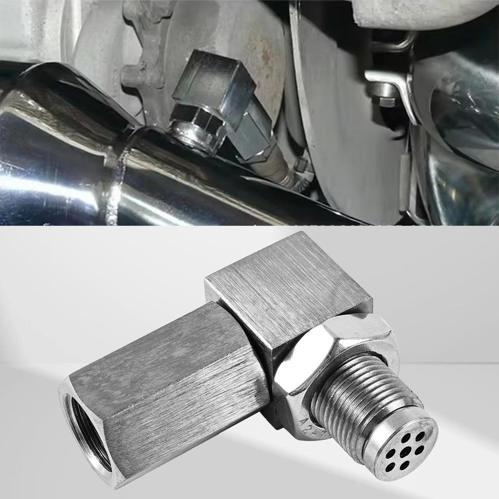 Universal O2 Oxygen Sensor Spacer Adapter 02 Bung Extension Catalytic Converter Oxygen Sensor Extender 90 Degree P0420 P0430 New