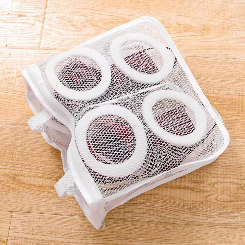Shoes Laundry Bag Protective Organizer Net Dirty Canvas Storage Pouch Hangbag Sneakers Mesh Laundry Sleeve Slippers Washing Bag