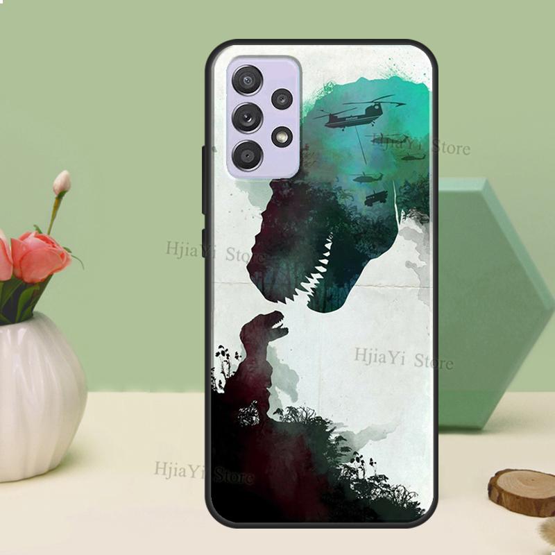 Jurassic Dinosaur Case For Samsung A54 A34 A24 A14 A51 A71 A12 A22 A32 A52 A72 A73 A33 A53 A13 Back Cover