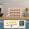 M-Modern-4 Tiers Egg Holder For Fridge,Egg Holder For Refrigerator, Eggs Dispenser Auto Rolling Egg Tray Storage 30 Egg