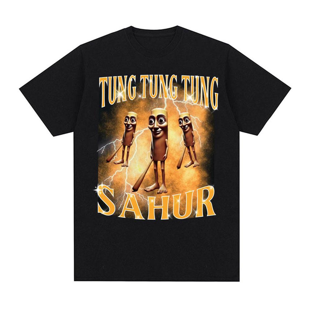 

Смешная футболка Tung Tung Tung Sahur Итальянский Мозголом Бейсбольная бита Мем Футболки Мужские Женские Летняя Повседневная Высококачественная Футболка Т... S разноцветный
