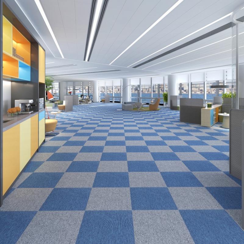 Anti-Slip Wear-Resistant Patchwork Carpet for Offices, Billiards Halls, Hotels, and Commercial Spaces