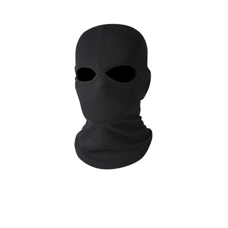 Winter Men'S Balaclava Full Face Mask Hat Unisex Army Tactical Cs Windproof Caps Beanies Warm Cycling 2 Hole Elastic Hood Cap
