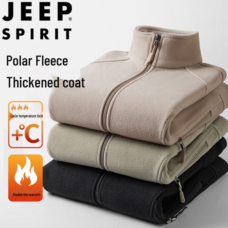 JEEP SPIRIT Men's Fleece-Lined Casual Jacket