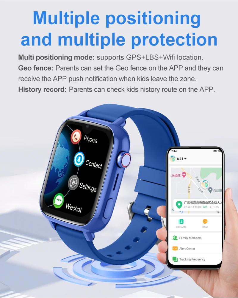 2025 NEW 4G Smart Watch Kids GPS WIFI Video Call SOS APP Download Child Smartwatch Camera Monitor Tracker Location Phone Watch