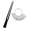 Four-in-One Ring Sizer: Plastic Mandrel Finger Sizing Tool