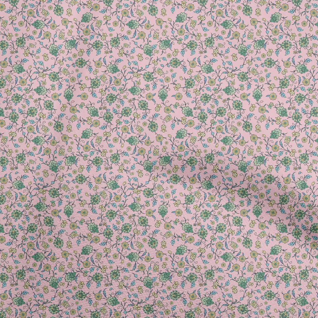 oneOone Cotton Flex Light Brown Fabric Asian Suzani  Fabric For Sewing Printed Craft Fabric By The Yard 40 Inch