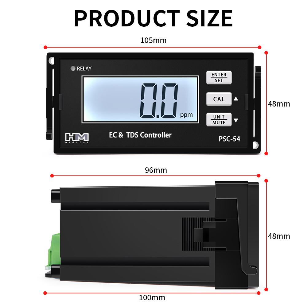 HM Digital EC&TDS Controller 0-9999PPM TDS Detector ABS Sensor Online Water Quality Monitor TDS EC Tester for Sewage Aquaculture