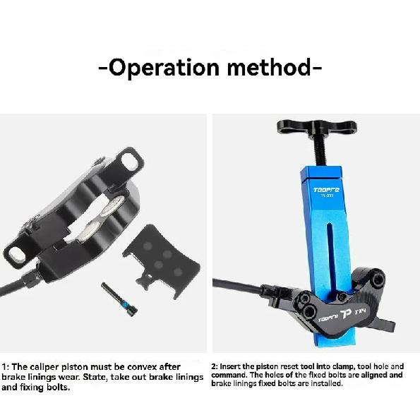 TOOPRE Bicycle Hydraulic Oil Disc Brake Piston Reset Tool MTB Road Bike Oil Disc Brake Caliper Piston Reset Installation Tools