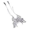 Elegant Shiny Rhinestone Tassel Hair Claw Clip Butterfly Hair Claw Clip  Women Hair Accessories