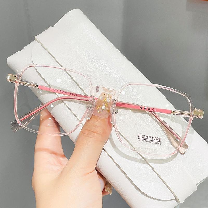 Retro Square Anti-Blue Light Glasses For Women Stylish Clear Frame Anti Radiation Myopia Glasses -1.0-1.5-2.0-2.5-3.0-3.5-4.0