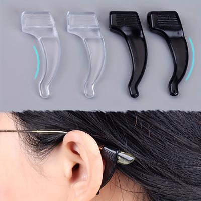 Glasses Ear Hooks - Sports Glasses Ear Hook Fixer Silicone Anti-slip Glasses Tip Cover Fixer
