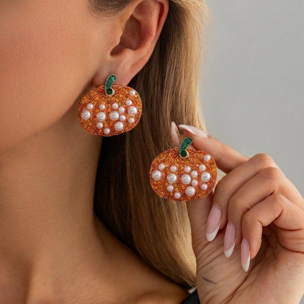 Cute Halloween Dangle Earrings for Women Cartoon Ghost Pumpkin Star Asymmetrical Long Tassel Earrings Party Statement Jewelry