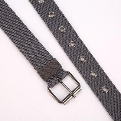 Women's Nylon Canvas Belt with Pin Buckle - Casual Fashion Military-Style Waist Belt