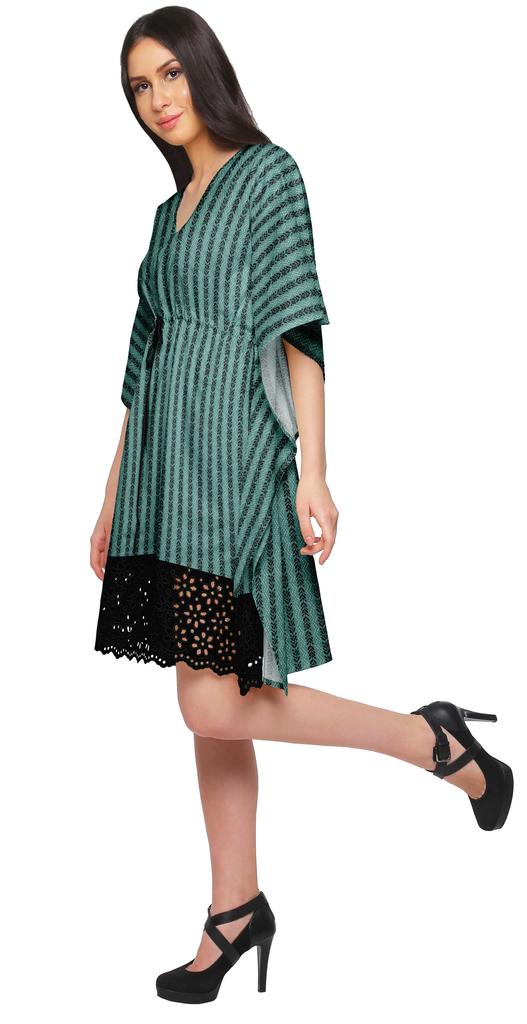 Moomaya Short Caftan Cover Up Dress Printed Women Kaftan Beachwear Cover Up