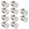 10Pcs Wire Rope Trellises Cross Clip Stainless Steel Cable Railing Rope Clamp for Wall Trellises System