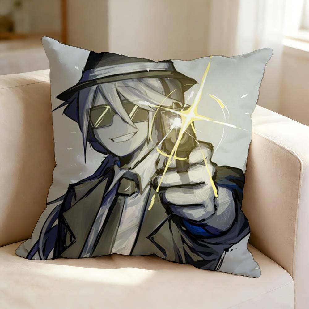 Multiplayer Horror Game FForsakenS CChance Pillow Case Square DoubleSided Sofa Cushion Cover Bedroom Bedside Pillow