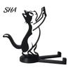Horizontal Vertical Phone Holder 3D Printed Mobile Holder, One-Piece Molding Stand, Portable Stand Climbing Cat Shape Stable Support for Watching