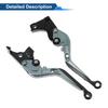 Motoforti  Short/Long Brake Clutch Levers for BMW 6 Position Adjustable Motorcycle Handlebar Brake Lever Aluminum Alloy Solid