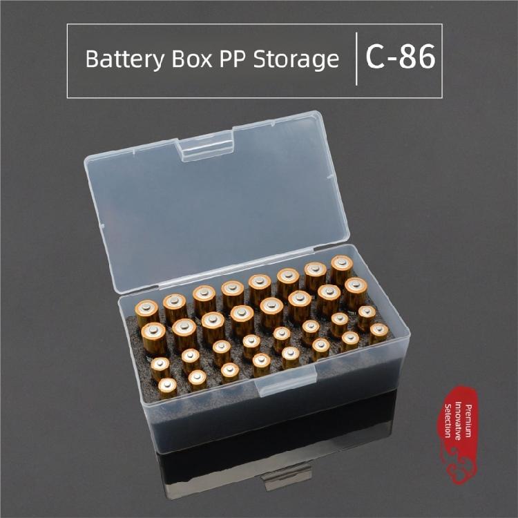 Professional Battery Organiser Box 16 Slot Design Heavy Duty PP Construction For Photographers Tech Users