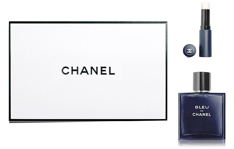 CHANEL Cerulean Мужской Легкий Парфюм + Набор с Бальзамом для Губ Древесно-Ароматическое Семейство Ароматов Туалетная Вода 50 мл Set