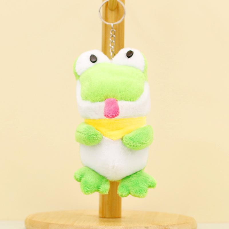 

Adorable Frog Plush Keychain Cute Tonguesticking Froggy Stuffed Animal Gift For Girls Green Frog