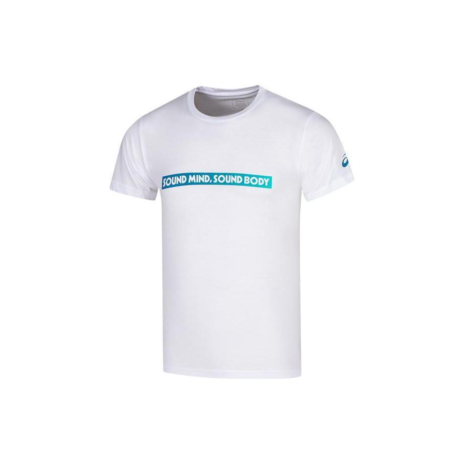 New ASICS T Shirts Men s White 2031D849-100 XL 4159₽