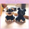 Dog Hornet Cute Plush Toy Keychain Backpack Pendant Gift For Kids Bag Decor