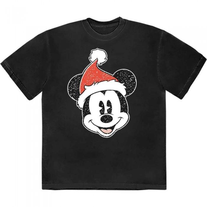 Disney Unisex Adult Mickey Mouse Santa Hat T-Shirt