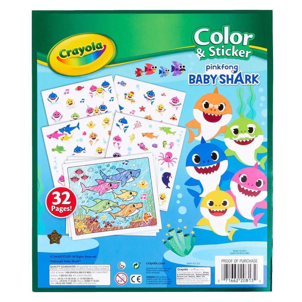 Crayola Baby Shark Coloring Book 04-0813