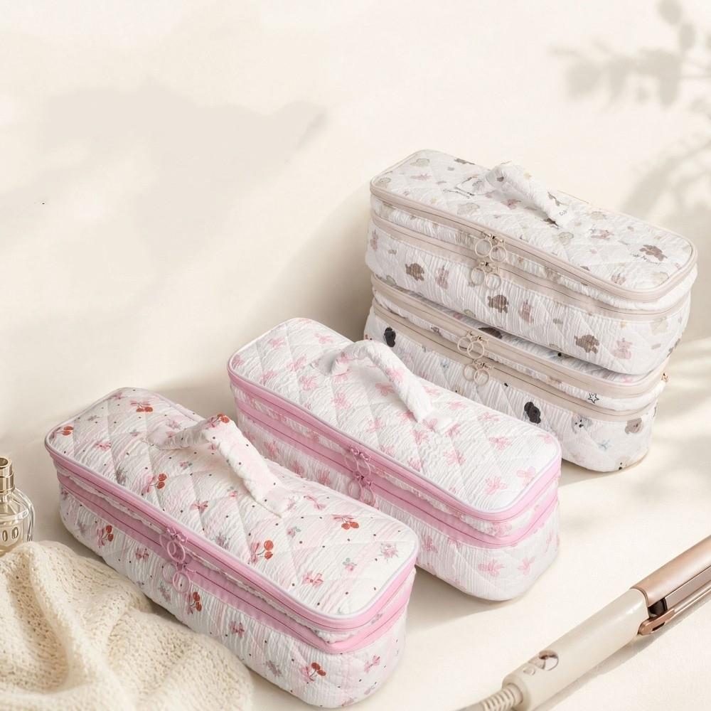 Large Capacity Double Layer Hair Dryer Bag Dust-proof Curling Iron Storage Bag Travel