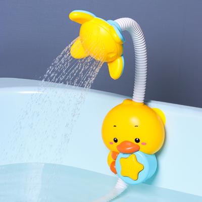 QWZ New Bath Toys Baby Water Game Duck Model Faut Shower Electric Water Spray Swimming Bathroom Baby Toys For Kids Gifts