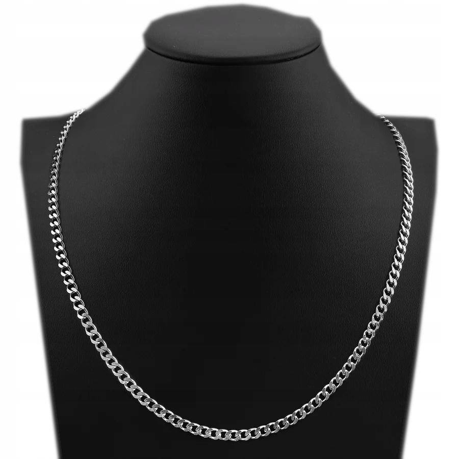 Silver Men' Chain 925 ITALIAN SILVER 3mm Diamond Chain